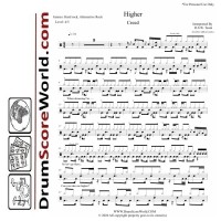 Creed - Higher | Drum Sheet + Play-Along Track